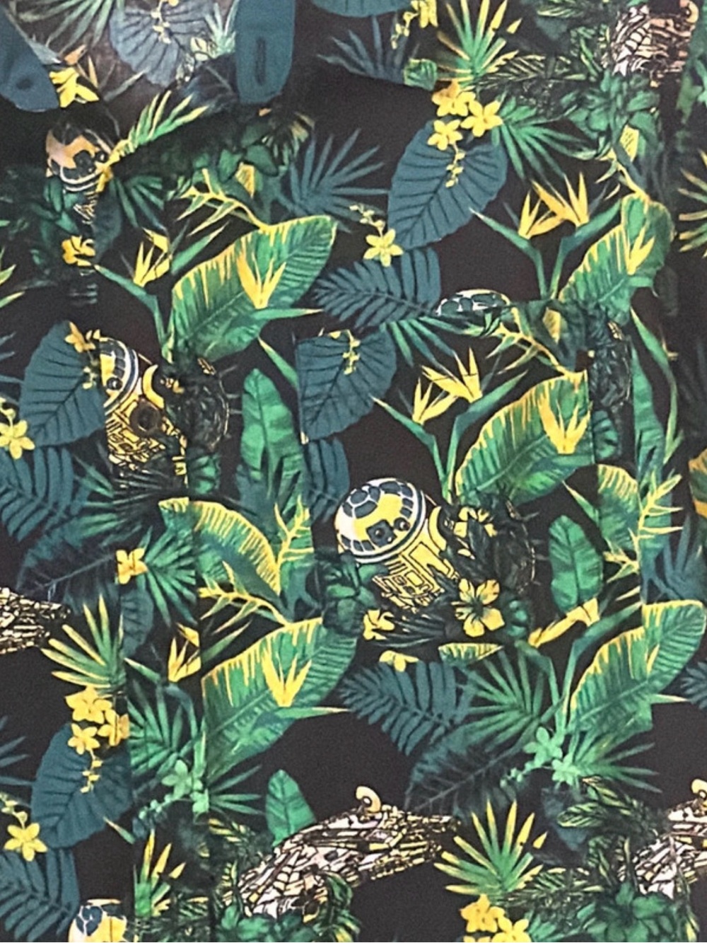 Star Wars R2-D2 Tropical Button-Up Shirt - Picture 3 of 6